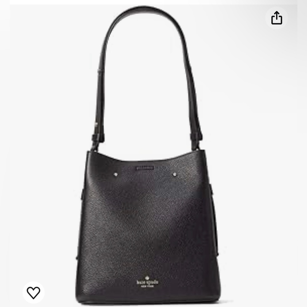 Kate Spade Marti Women's Shoulder Large Bucket Handbag (Black)
